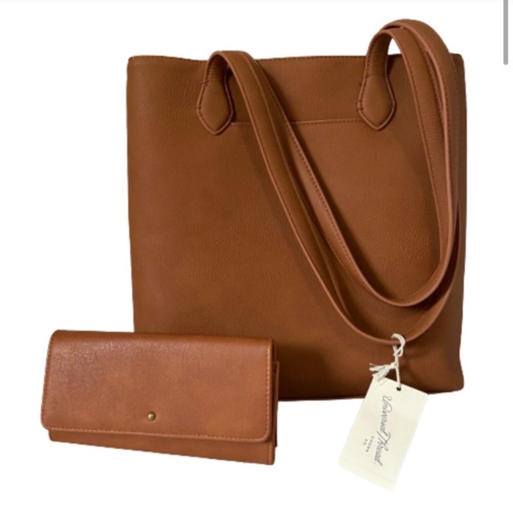 Faux Leather Tote